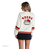 Hello Kitty x The Wild Collective San Francisco 49ers Cropped Cardigan Apparel The Wild Collective