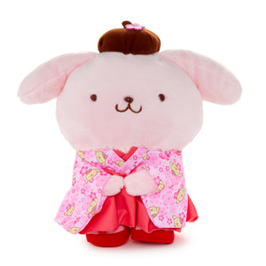 Pompompurin 10” Pink Standing Plush (Spring Kimono Series) Plush NAKAJIMA CORPORATION