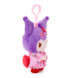Kuromi Plush Mascot Clip (Spring Kimono Series) Accessory NAKAJIMA CORPORATION