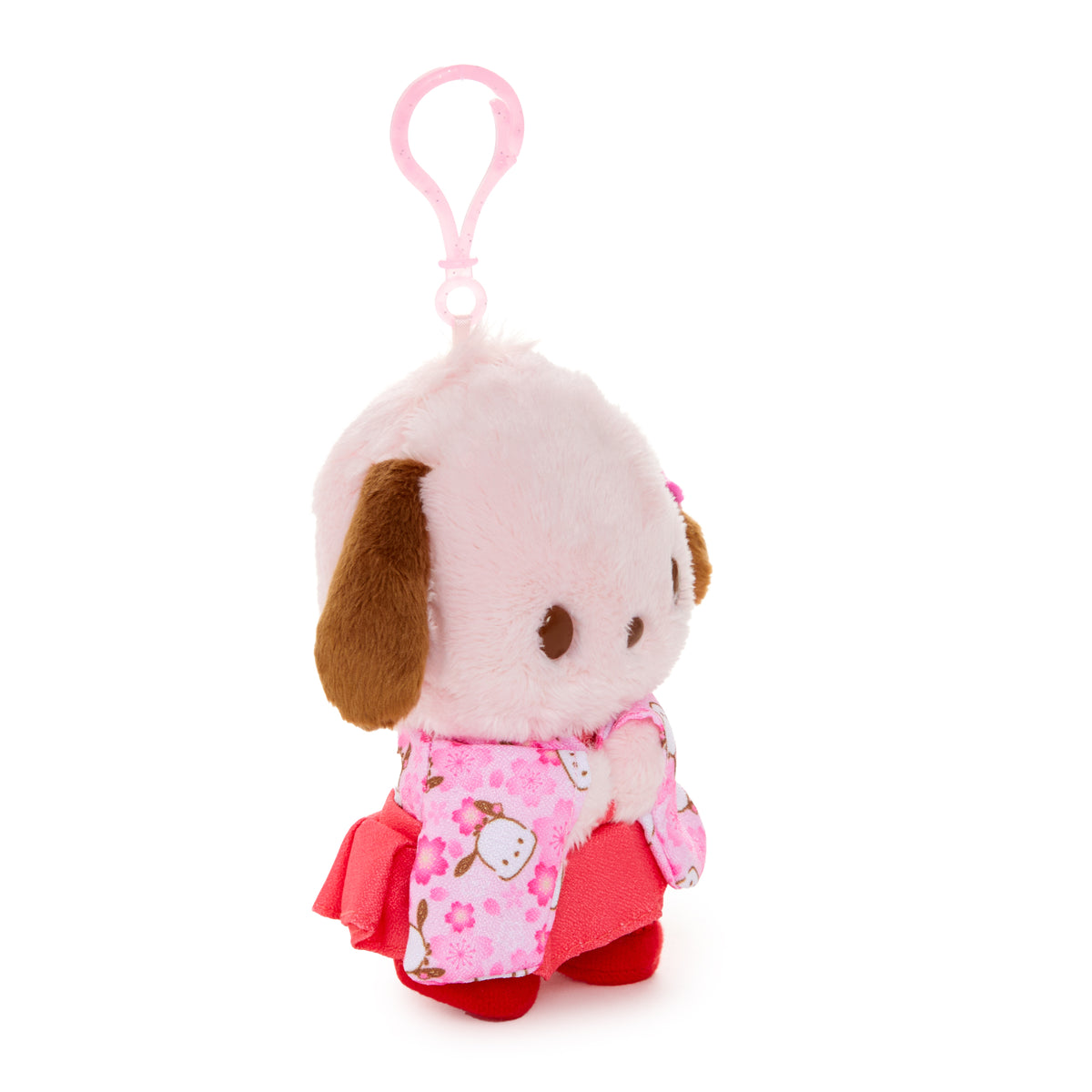 Pochacco Plush Mascot Clip (Spring Kimono Series) Accessory NAKAJIMA CORPORATION