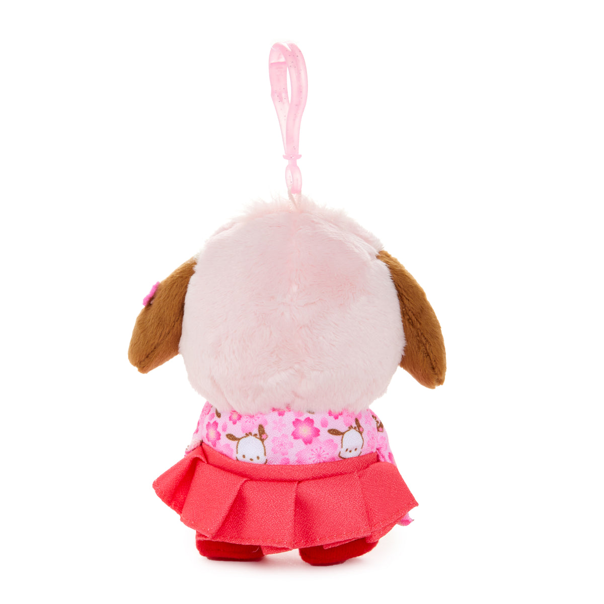 Pochacco Plush Mascot Clip (Spring Kimono Series) Accessory NAKAJIMA CORPORATION