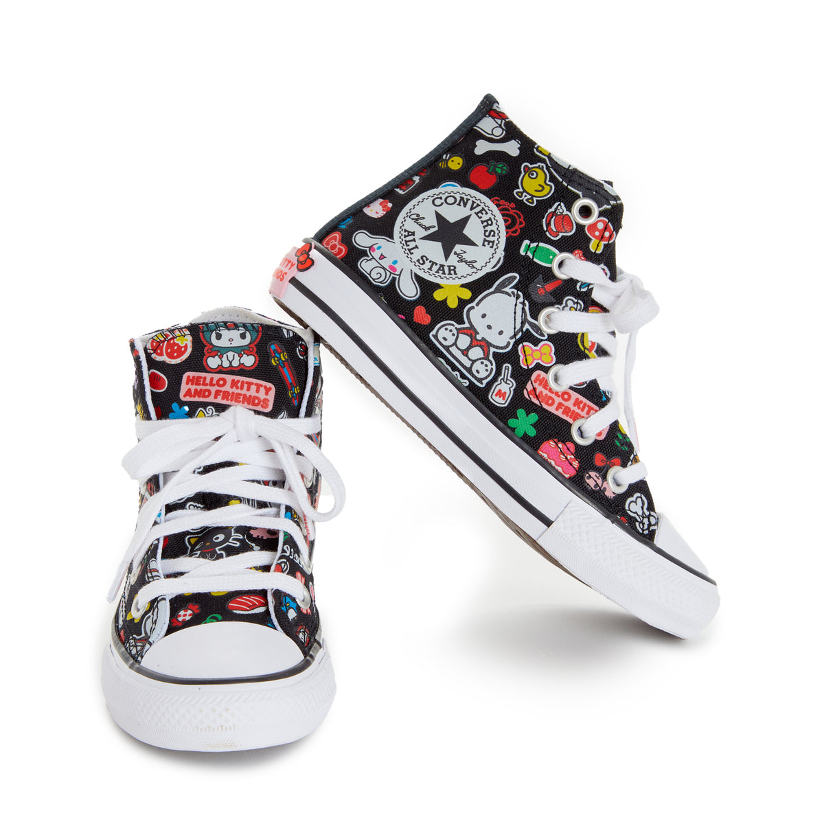 Converse x Hello Kitty and Friends Chuck Taylor All Star Hi-Top Sneaker (Kids - Black) Shoes CONVERSE
