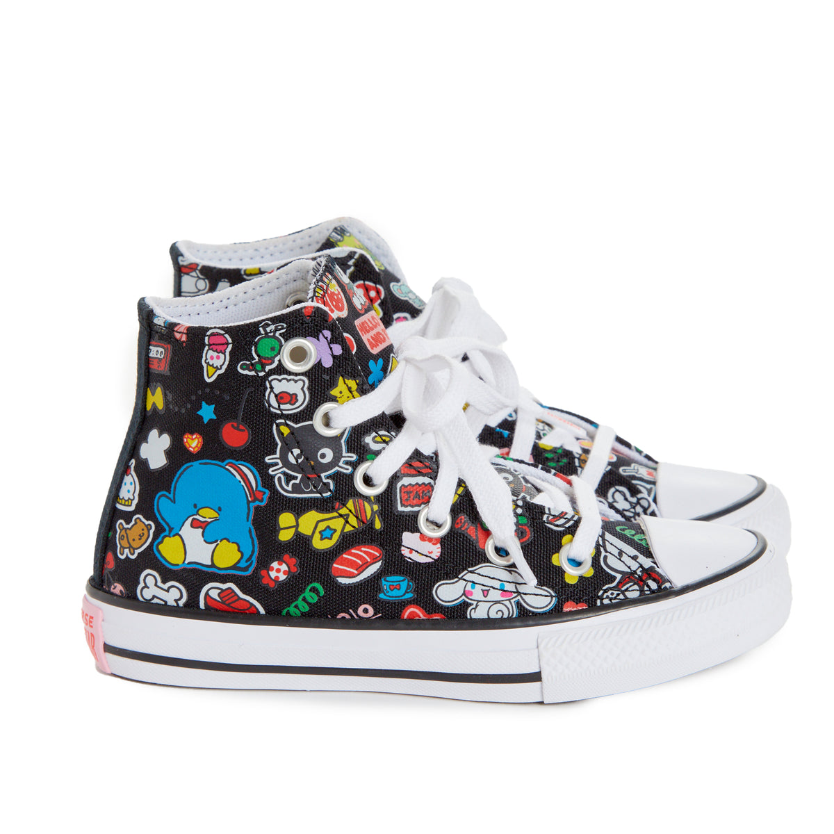 Converse x Hello Kitty and Friends Chuck Taylor All Star Hi-Top Sneaker (Kids - Black) Shoes CONVERSE