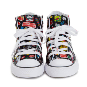 Converse x Hello Kitty and Friends Chuck Taylor All Star Hi-Top Sneaker (Kids - Black) Shoes CONVERSE