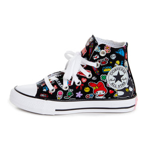 Converse x Hello Kitty and Friends Chuck Taylor All Star Hi-Top Sneaker (Kids - Black) Shoes CONVERSE