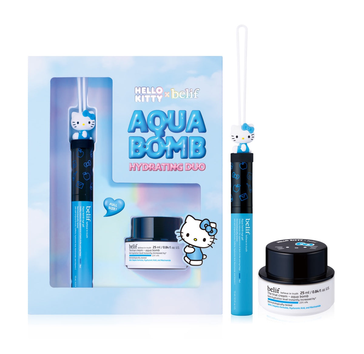 Hello Kitty x Belif Aqua Bomb Hydrating Duo Beauty LG H&H USA Inc