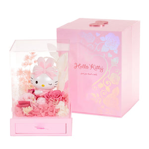 Hello Kitty Preserved Flower L Figurine (Sweet Encounter - Heartfelt Gift Series) Home Goods Mascot Fun Inc