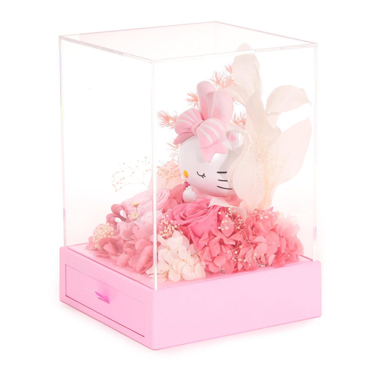 Hello Kitty Preserved Flower L Figurine (Sweet Encounter - Heartfelt Gift Series) Home Goods Mascot Fun Inc