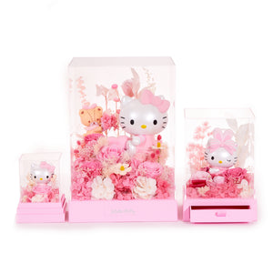 Hello Kitty Preserved Flower M Figurine (Pink Melody - Heartfelt Gift Series) Home Goods Mascot Fun Inc