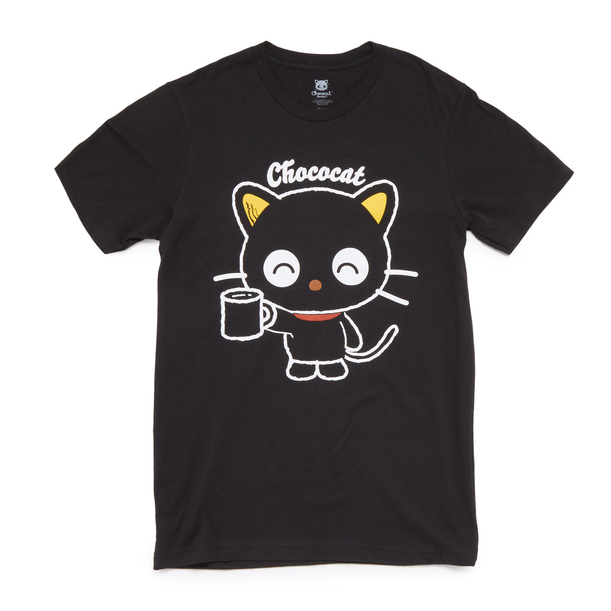 Chococat Adult Mug Tee (Black) Apparel Mad Engine Global LLC