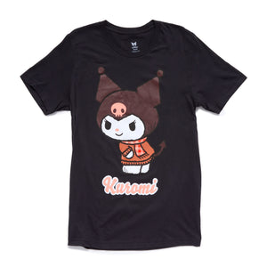 Kuromi Adult Cozy Tee (Black) Apparel Mad Engine Global LLC
