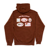 Hello Kitty and Friends Adult Enjoy Each Moment Hoodie (Brown)