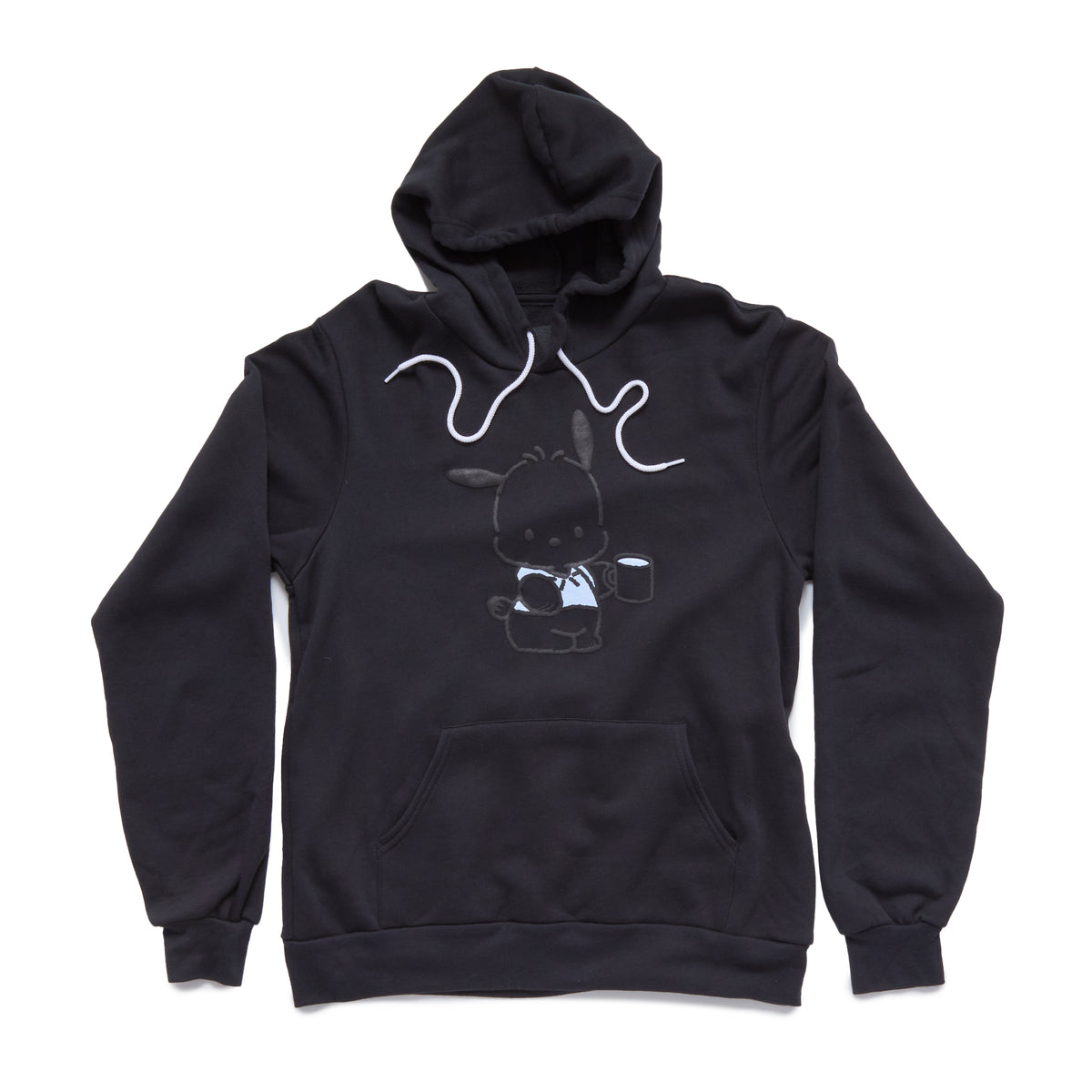 Pochacco Adult Big Mug Hoodie (Charcoal) Apparel Mad Engine Global LLC