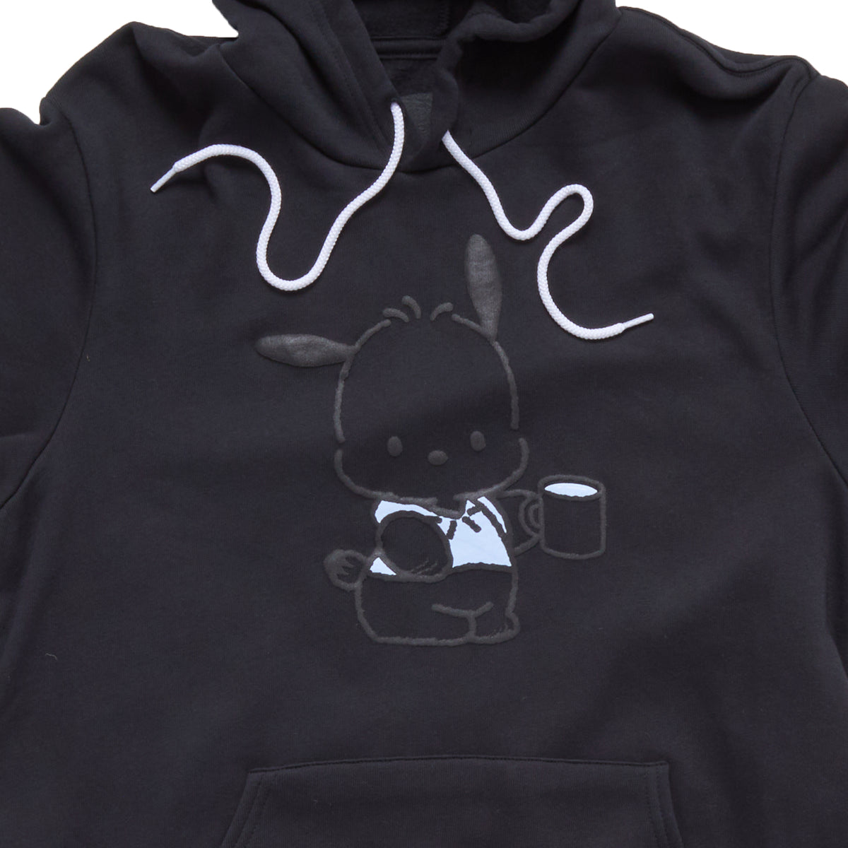 Pochacco Adult Big Mug Hoodie (Charcoal) Apparel Mad Engine Global LLC