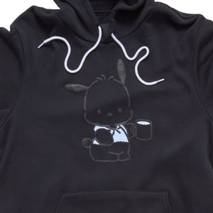 Pochacco Adult Big Mug Hoodie (Charcoal) Apparel Mad Engine Global LLC