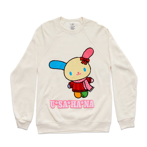 U*SA*HA*NA Adult Cozy Crewneck (Ivory) Apparel Mad Engine Global LLC