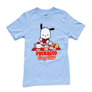 Pochacco Adult Cozy Club Tee (Light Blue) Apparel Mad Engine Global LLC