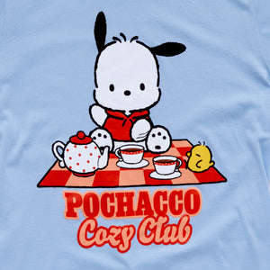 Pochacco Adult Cozy Club Tee (Light Blue) Apparel Mad Engine Global LLC