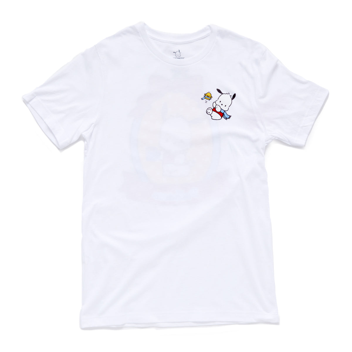 Pochacco & Pi-Chan Adult Tee (White) Apparel Mad Engine Global LLC