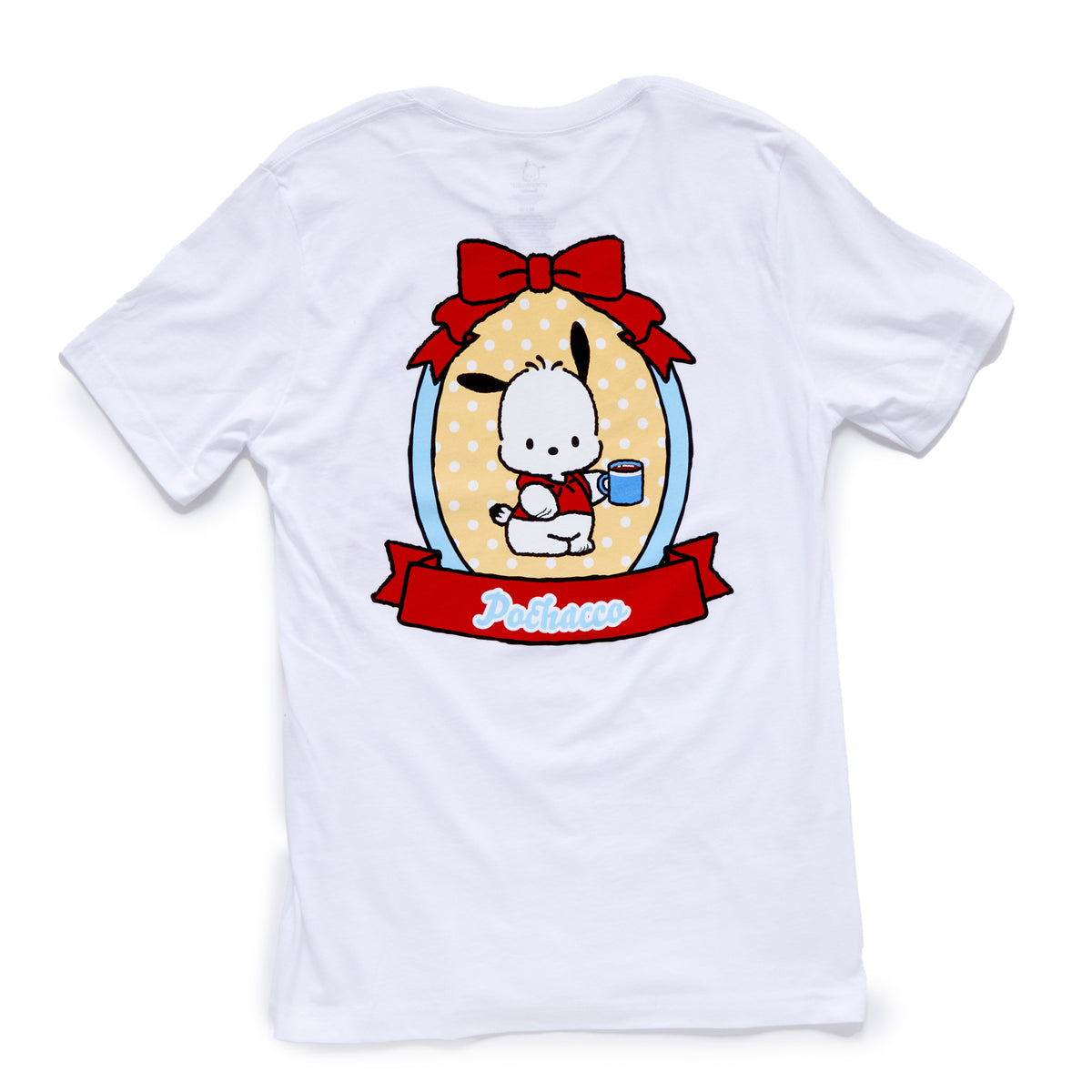 Pochacco & Pi-Chan Adult Tee (White) Apparel Mad Engine Global LLC
