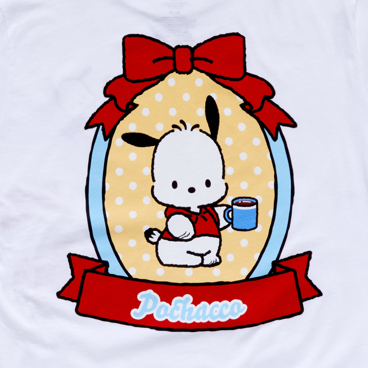 Pochacco & Pi-Chan Adult Tee (White) Apparel Mad Engine Global LLC