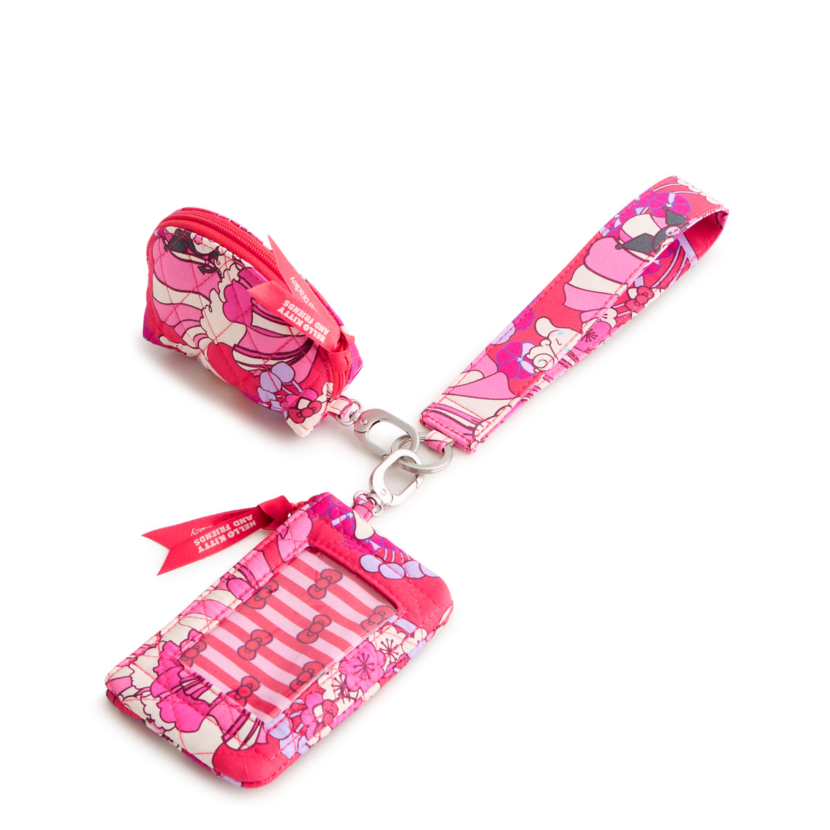 Hello Kitty and Friends x Vera Bradley Dual Pouch Wide Wristlet (Hydrangeas) Bags Vera Bradley