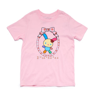 U*SA*HA*NA Big Kids Bow Frame Tee (Pink) Apparel Mad Engine Global LLC