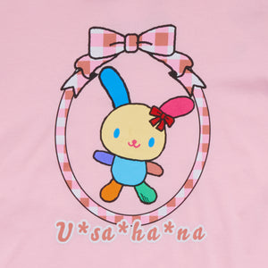 U*SA*HA*NA Big Kids Bow Frame Tee (Pink) Apparel Mad Engine Global LLC