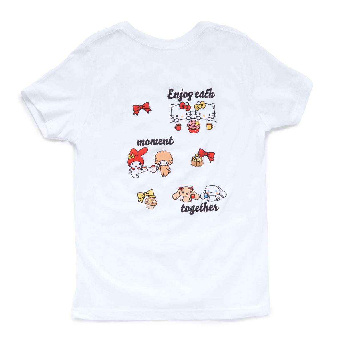 Hello Kitty and Friends Big Kids Thankful For Friends Tee (White) Apparel Mad Engine Global LLC