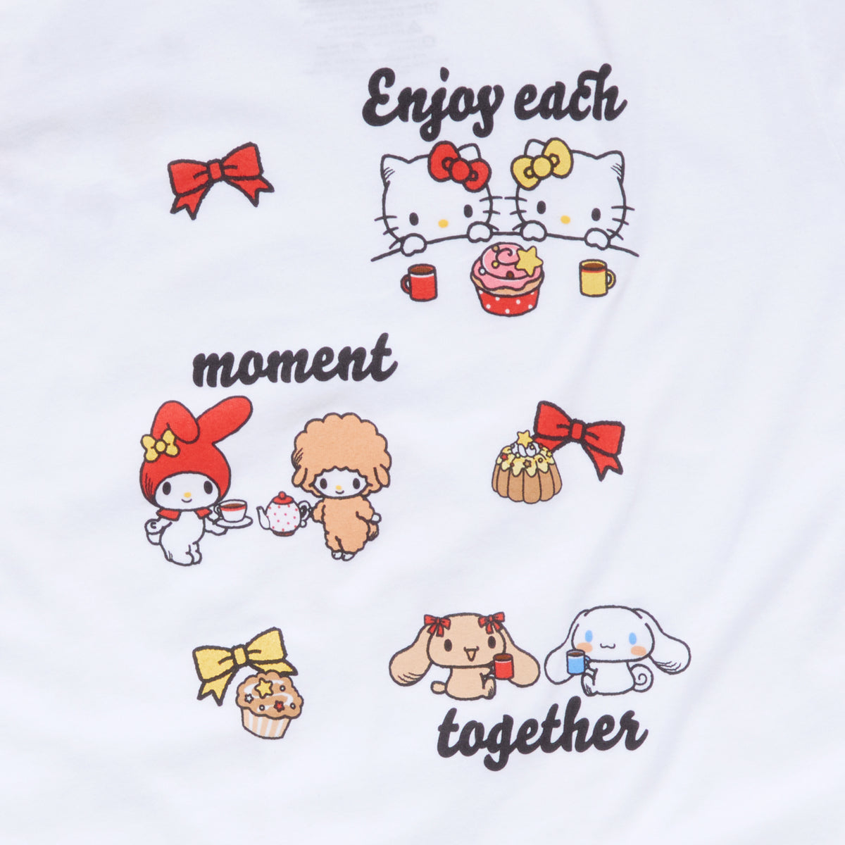 Hello Kitty and Friends Big Kids Thankful For Friends Tee (White) Apparel Mad Engine Global LLC
