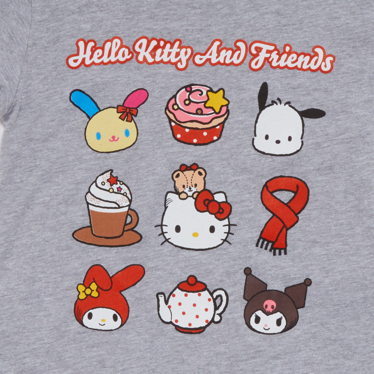 Hello Kitty and Friends Toddler Cozy Grid Tee (Heather) Apparel Mad Engine Global LLC