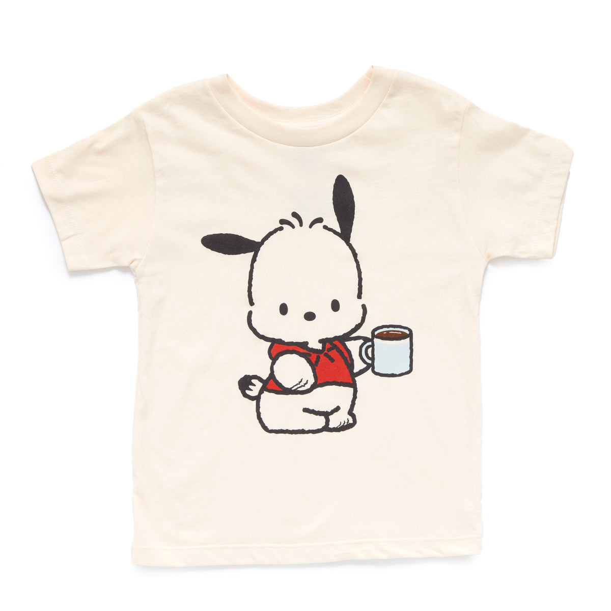 Pochacco Toddler Mug Tee (Ivory) Apparel Mad Engine Global LLC