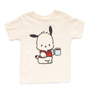 Pochacco Toddler Mug Tee (Ivory) Apparel Mad Engine Global LLC