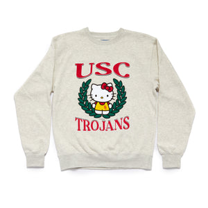 Hello Kitty x USC Trojans Two Ways Sweatshirt (Oatmeal) Apparel Lakeshirts BLUE 84