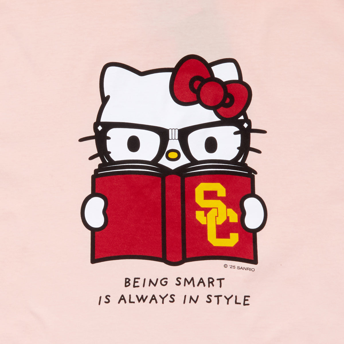 Hello Kitty x USC Trojans Being Smart Tee (Shell Pink) Apparel Lakeshirts BLUE 84