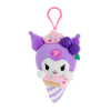 Kuromi Plush Mascot Clip (Ice Cream Treat Series) Accessory NAKAJIMA CORPORATION