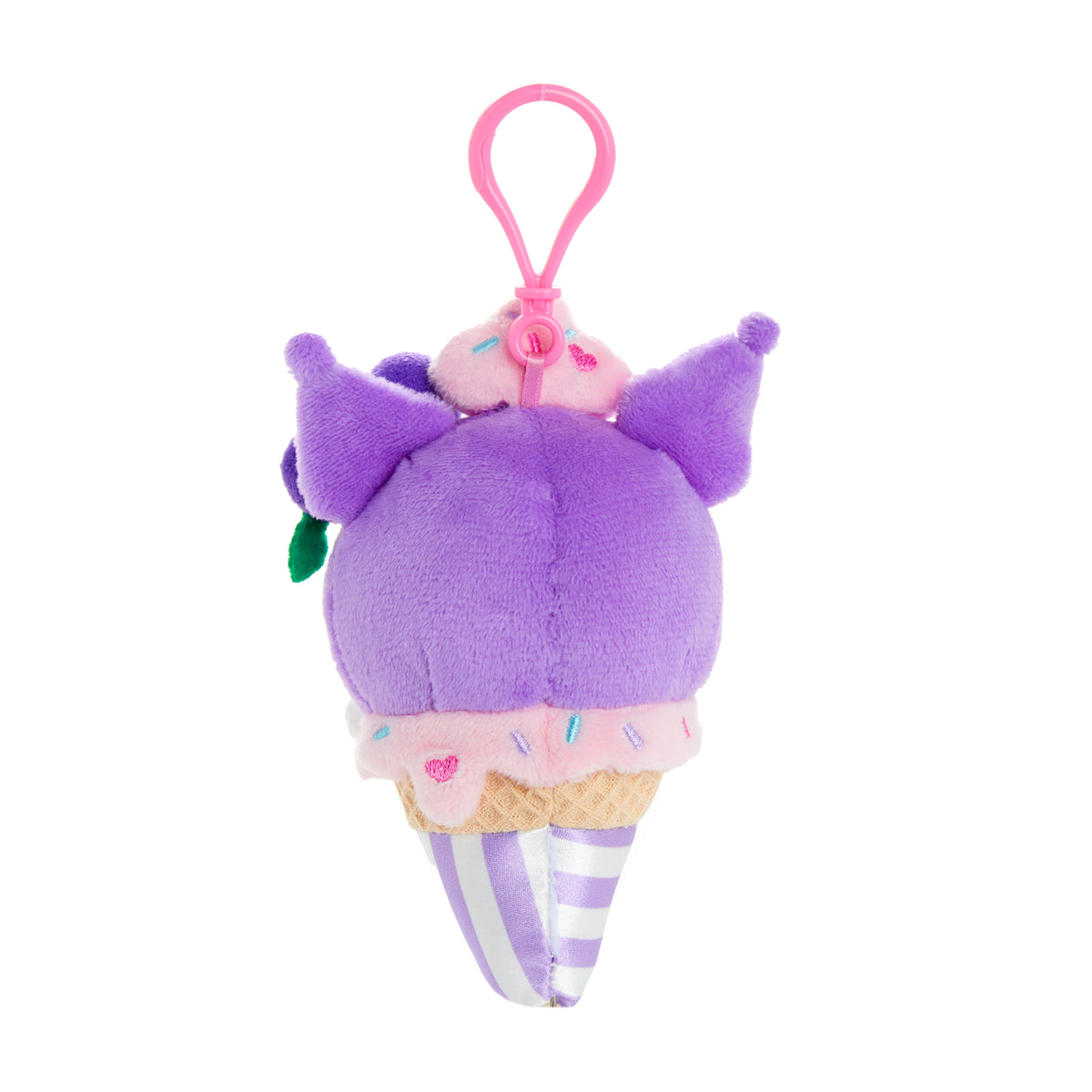 Kuromi Plush Mascot Clip (Ice Cream Treat Series) Accessory NAKAJIMA CORPORATION