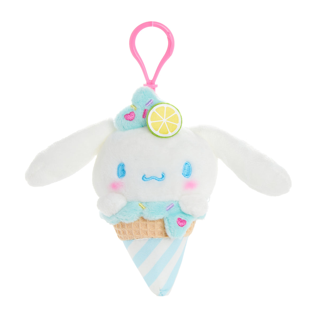 Cinnamoroll Plush Mascot Clip (Ice Cream Treat Series) Accessory NAKAJIMA CORPORATION