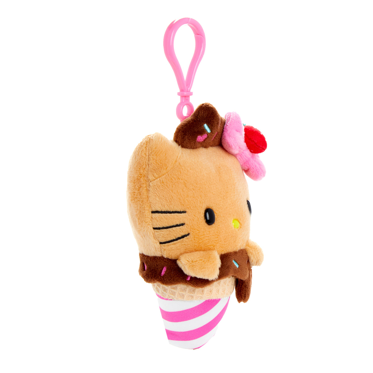 Hello Kitty Mocha Plush Mascot Clip (Ice Cream Treat Series) Accessory NAKAJIMA CORPORATION