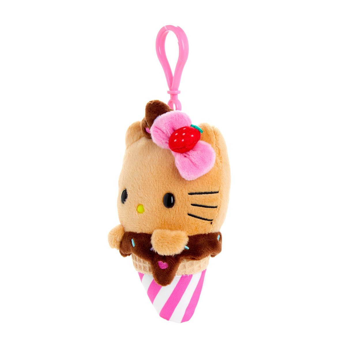 Hello Kitty Mocha Plush Mascot Clip (Ice Cream Treat Series) Accessory NAKAJIMA CORPORATION