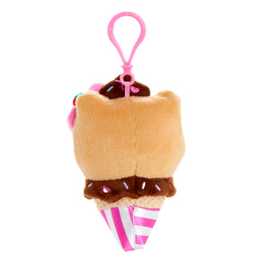 Hello Kitty Mocha Plush Mascot Clip (Ice Cream Treat Series) Accessory NAKAJIMA CORPORATION
