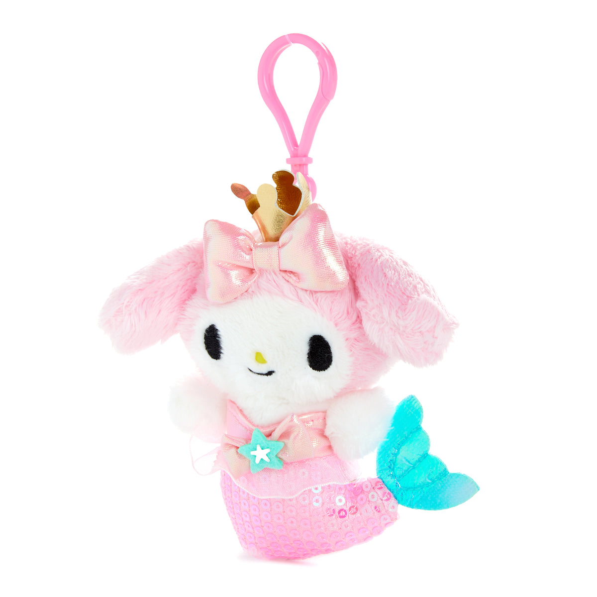 My Melody Plush Mascot Clip (Mermaid Shimmer Series) Accessory NAKAJIMA CORPORATION
