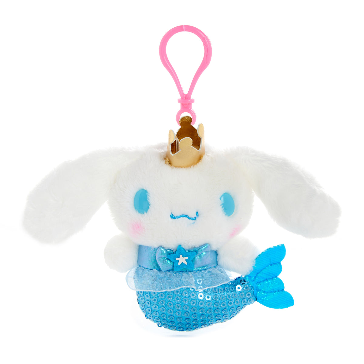 Cinnamoroll Plush Mascot Clip (Mermaid Shimmer Series) Accessory NAKAJIMA CORPORATION