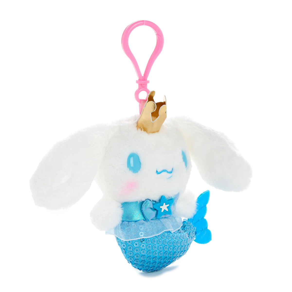 Cinnamoroll Plush Mascot Clip (Mermaid Shimmer Series) Accessory NAKAJIMA CORPORATION