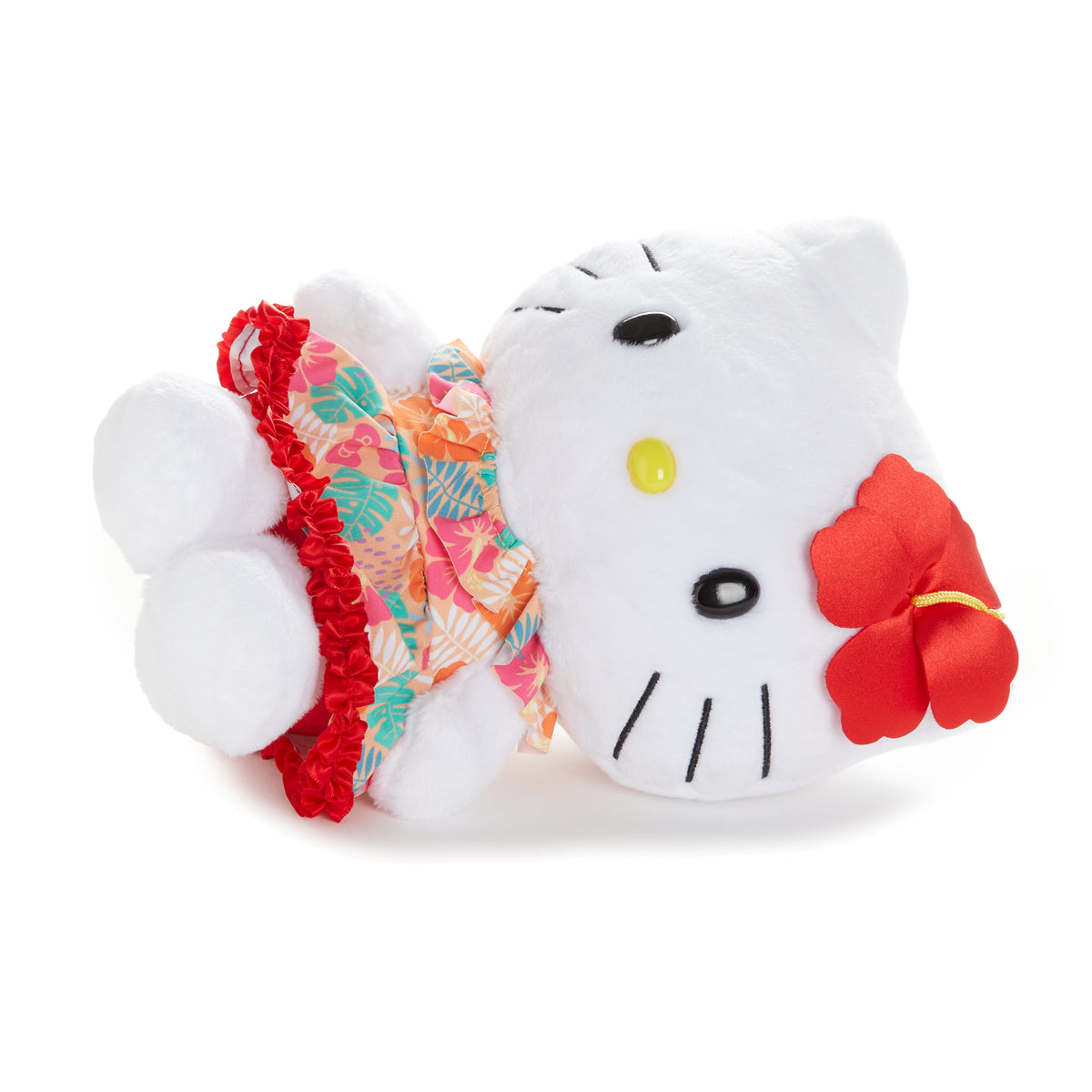 Hello Kitty 8" White Plush (Island Hibiscus Series) Plush NAKAJIMA CORPORATION