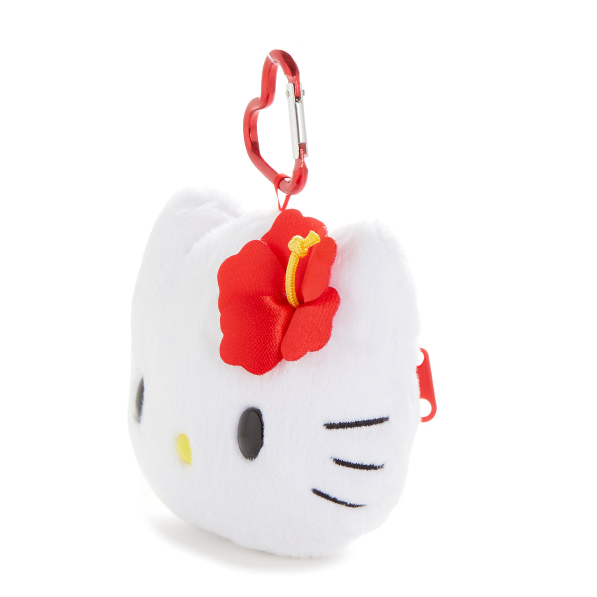Hello Kitty White Plush Mini Face Pouch (Island Hibiscus Series) Plush NAKAJIMA CORPORATION