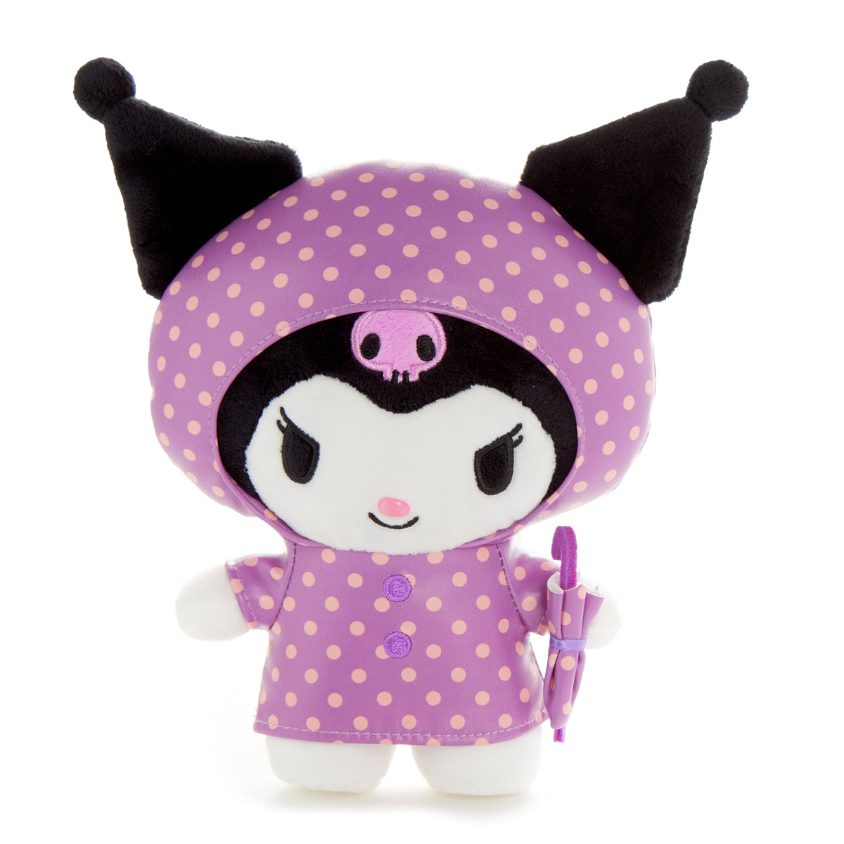 Kuromi 7" Plush (Raincoat Series) Plush NAKAJIMA CORPORATION