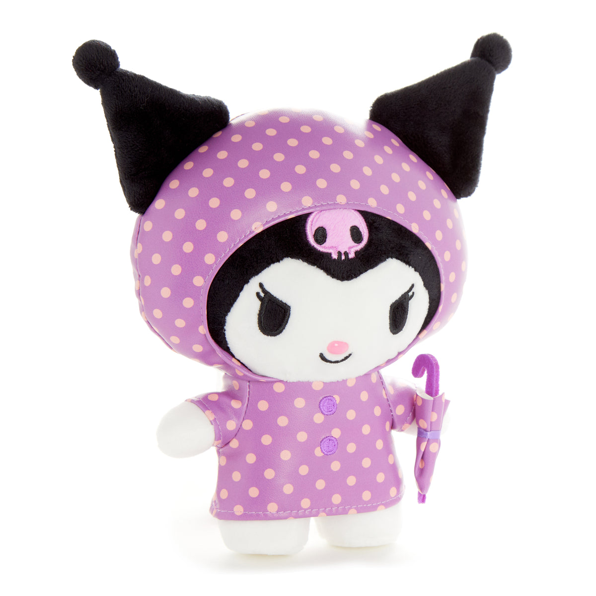Kuromi 7" Plush (Raincoat Series) Plush NAKAJIMA CORPORATION