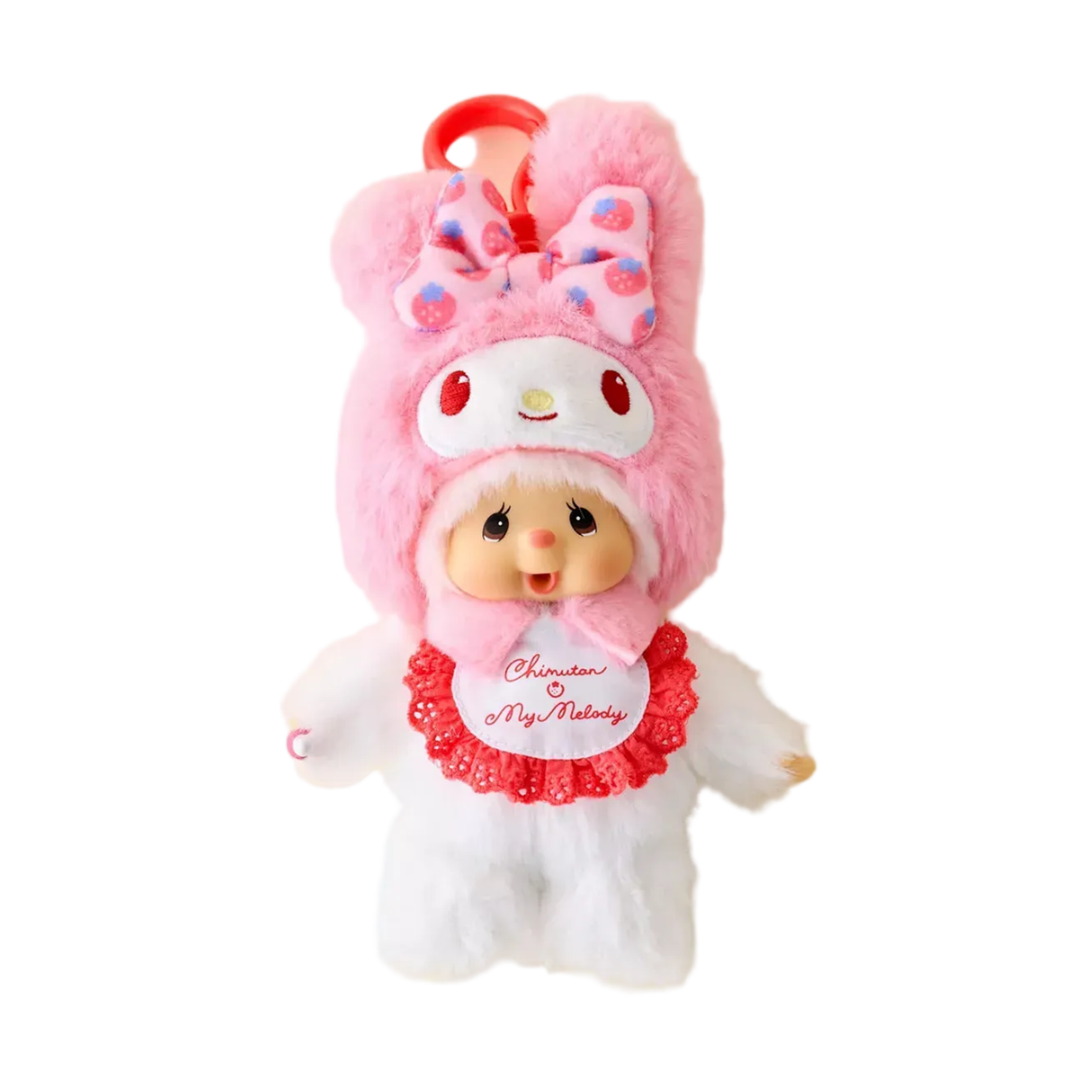 My Melody x Monchhichi Plush Mascot Keychain (Chimutan)