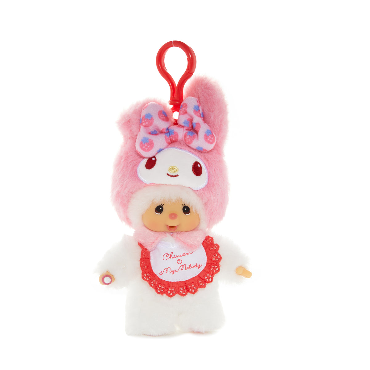 My Melody x Monchhichi Plush Mascot Keychain (Chimutan) Accessory Aliquantum International Inc